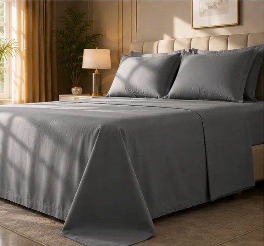 400 TC Premium Grey Bedsheet
