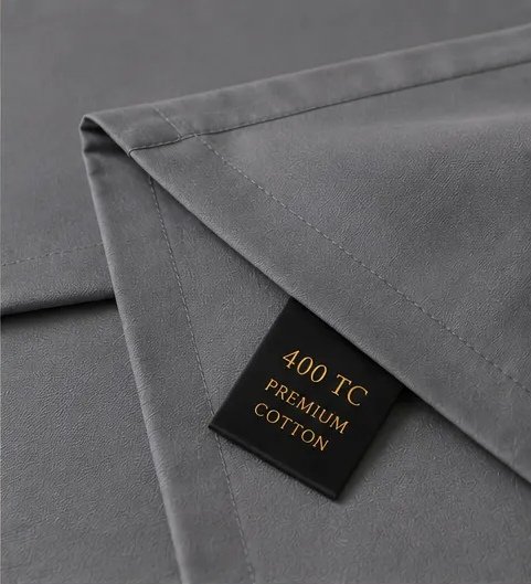 400 TC Premium Grey Bedsheet view 3