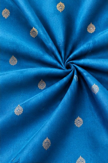 Royal Blue Traditional Paithani Silk Saree with Ganesha Pallu view 3