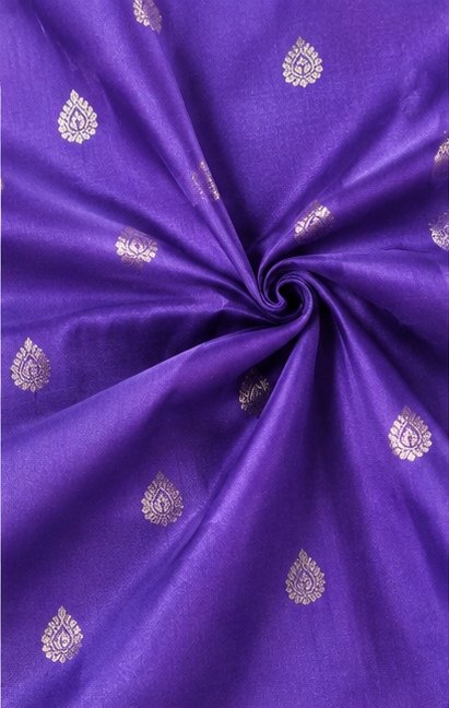 Vibrant Purple Paithani Silk Saree with Ganesha Pallu view 3